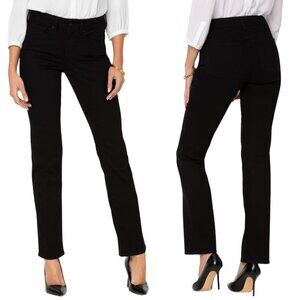 NWT NYDJ Marilyn Straight Jeans in Black Sz. 16